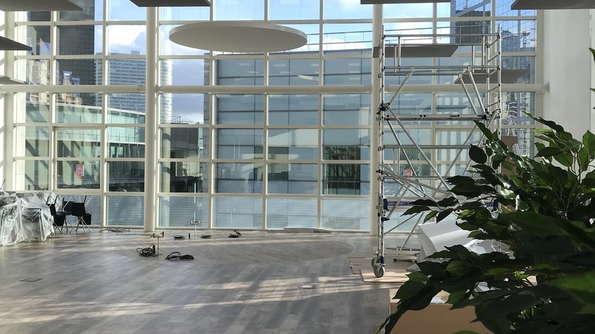 Installation de nappes acoustiques
